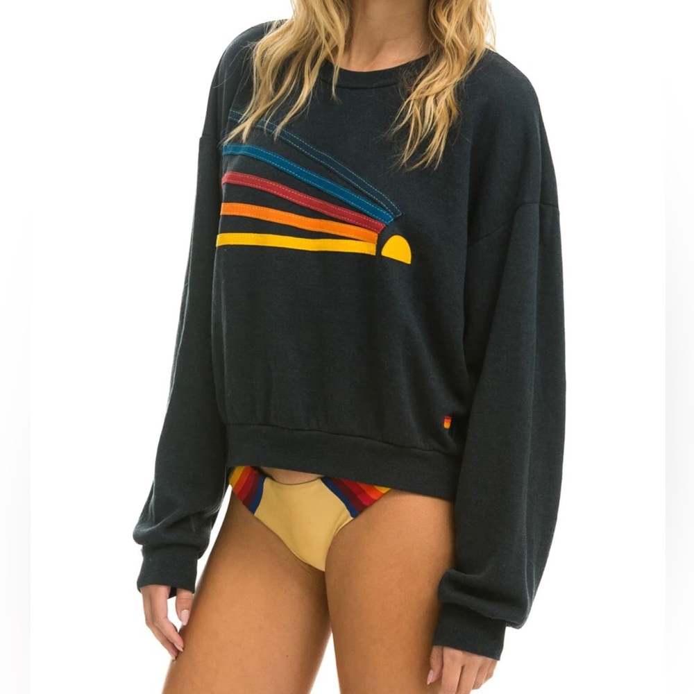 Daydream Relaxed Crew Sweatshirt - Charcoal